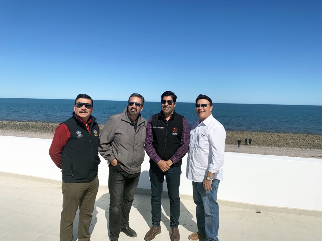 Ensenada mayor and Rancho Costa Verde Management at oceanfront